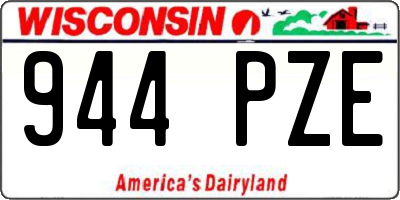 WI license plate 944PZE