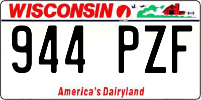 WI license plate 944PZF
