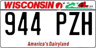 WI license plate 944PZH