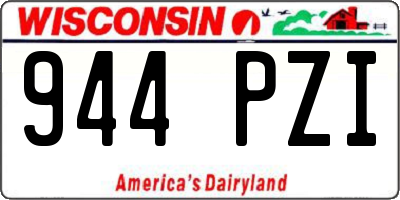 WI license plate 944PZI