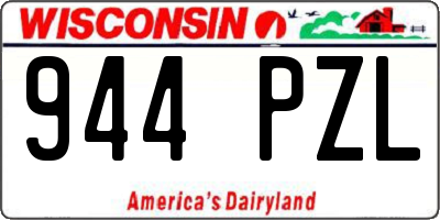WI license plate 944PZL