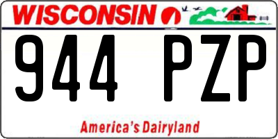 WI license plate 944PZP