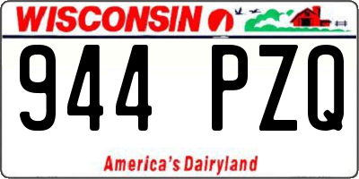 WI license plate 944PZQ