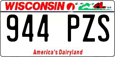 WI license plate 944PZS