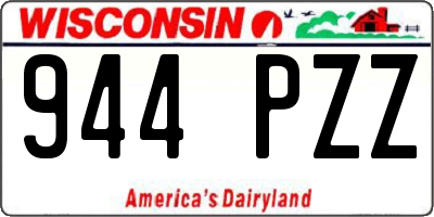 WI license plate 944PZZ