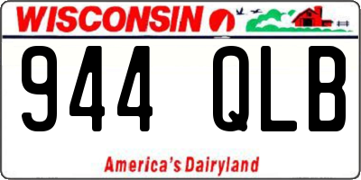 WI license plate 944QLB