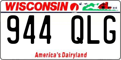 WI license plate 944QLG