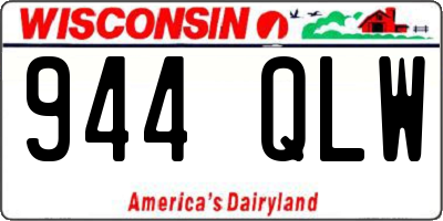 WI license plate 944QLW