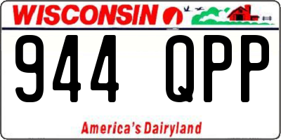 WI license plate 944QPP