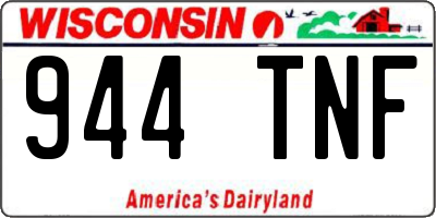 WI license plate 944TNF