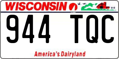 WI license plate 944TQC