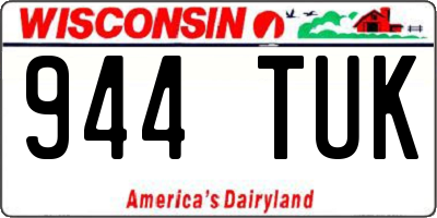 WI license plate 944TUK