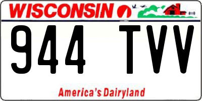 WI license plate 944TVV