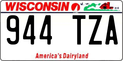 WI license plate 944TZA