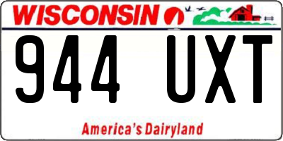 WI license plate 944UXT