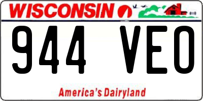 WI license plate 944VEO