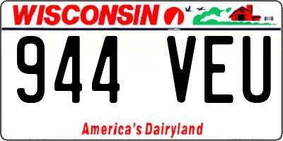WI license plate 944VEU