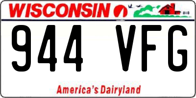 WI license plate 944VFG