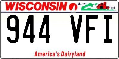 WI license plate 944VFI