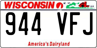 WI license plate 944VFJ