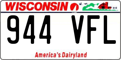 WI license plate 944VFL