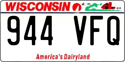 WI license plate 944VFQ