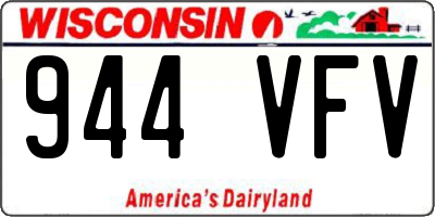 WI license plate 944VFV