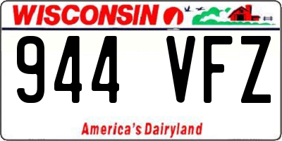 WI license plate 944VFZ