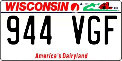 WI license plate 944VGF