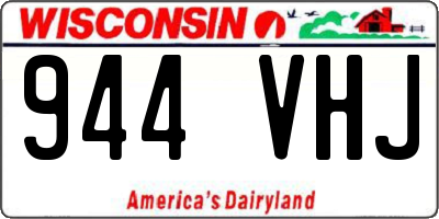 WI license plate 944VHJ