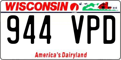 WI license plate 944VPD