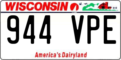 WI license plate 944VPE