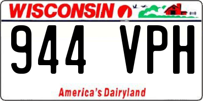 WI license plate 944VPH