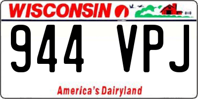 WI license plate 944VPJ