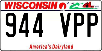 WI license plate 944VPP