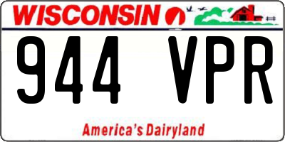 WI license plate 944VPR