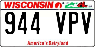 WI license plate 944VPV
