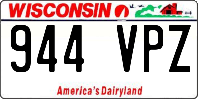 WI license plate 944VPZ