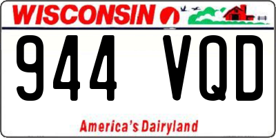WI license plate 944VQD