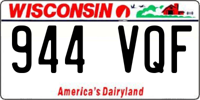 WI license plate 944VQF