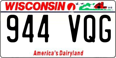 WI license plate 944VQG