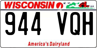 WI license plate 944VQH