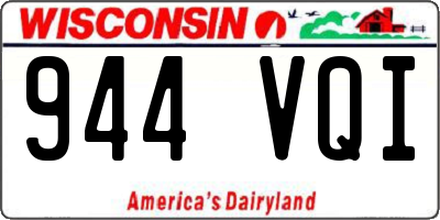 WI license plate 944VQI