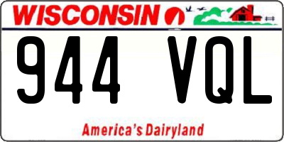 WI license plate 944VQL