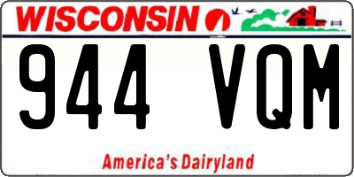 WI license plate 944VQM