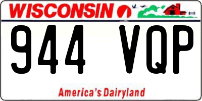 WI license plate 944VQP