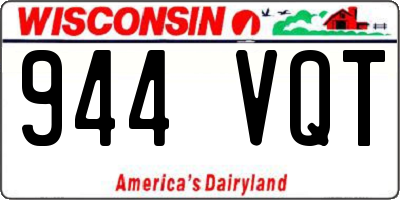 WI license plate 944VQT