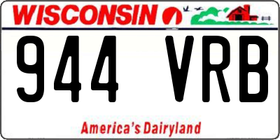 WI license plate 944VRB