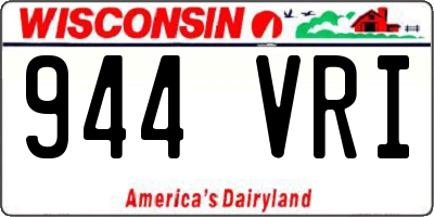 WI license plate 944VRI