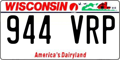 WI license plate 944VRP